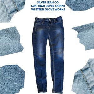 Silver Jean Co. Suki High Super Skinny Western Glove Works Women's Jeans